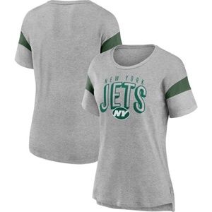 NFL Team Apparel New York Jets Grey & Green T-Shirt